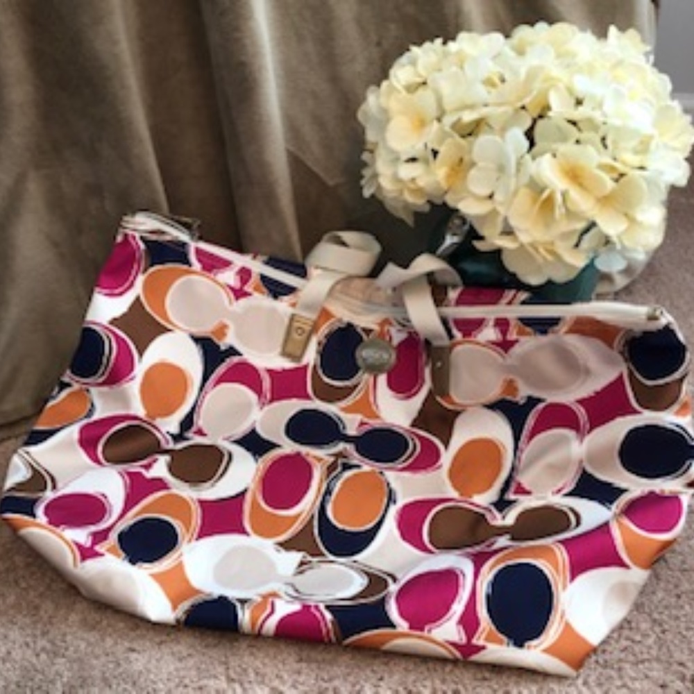 Coach Signature Weekender Nylon bag